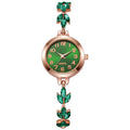 Elegant Women Watches Luxury Rhinestone Bracelet Bracelet Quartz Watch Reloj Mujer Girls Clock Gift（Without Box）