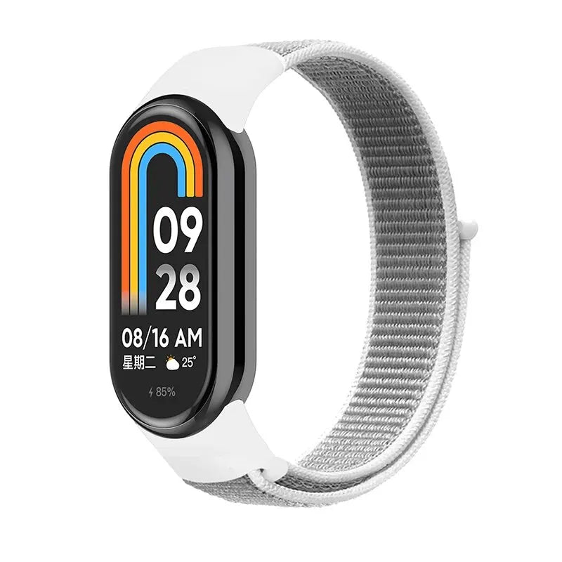 Nylon Loop Strap For Xiaomi Mi Band 8 7 6 5 4 3 Bracelet SmartWatch Wristband Replacement Sport Pulsera Watchband Miband 8 NFC