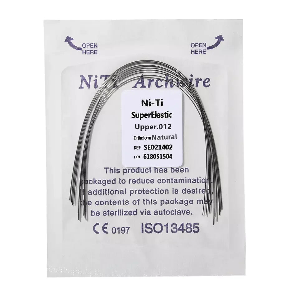 PIORPOY Dental Orthodontic Arch Wires 10 Pcs Natural Form Super Elastic Round Rectangular Arch Wires Form Upper Lower Archwire