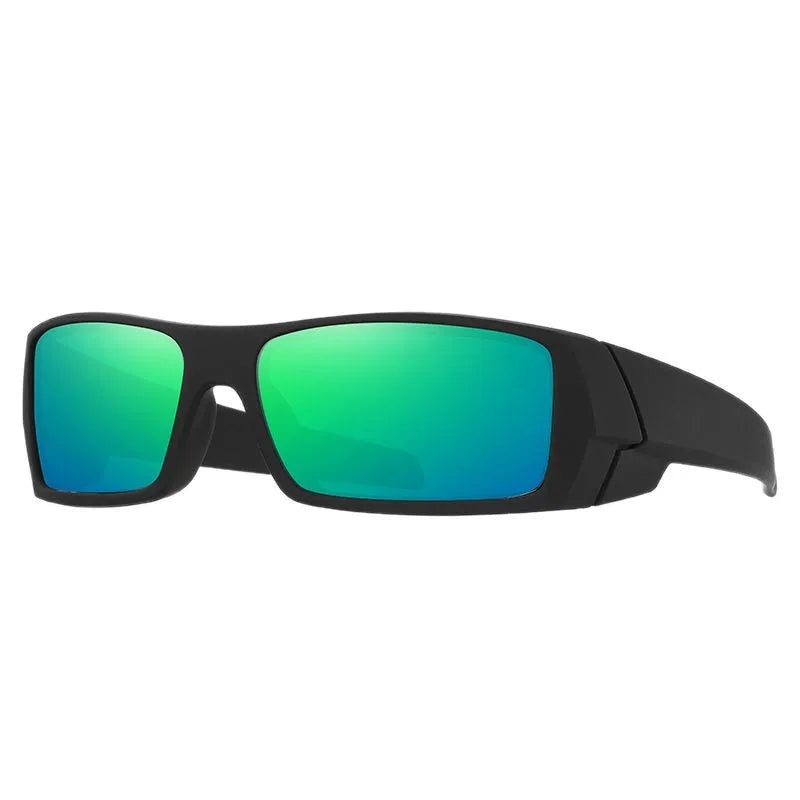 Square Frame Polarized Glasses, UV400 Full Frame for Cycling/Fishing, Outdoor Sports Sunglasses, Scratch-Resistant Lenses