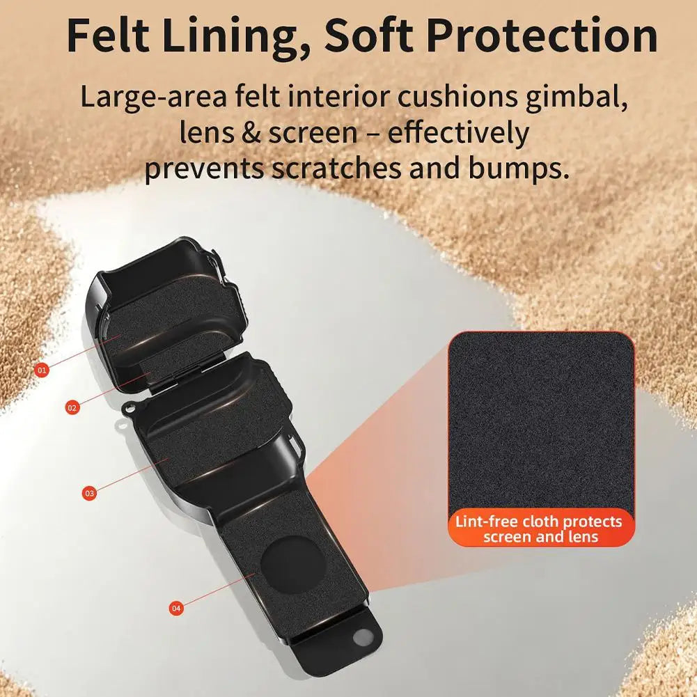 Shockproof Protective Cover Case For DJI Osmo Pocket 4 Hard Shell Anti Scratch Guard For Camera And Lens All Around Protection