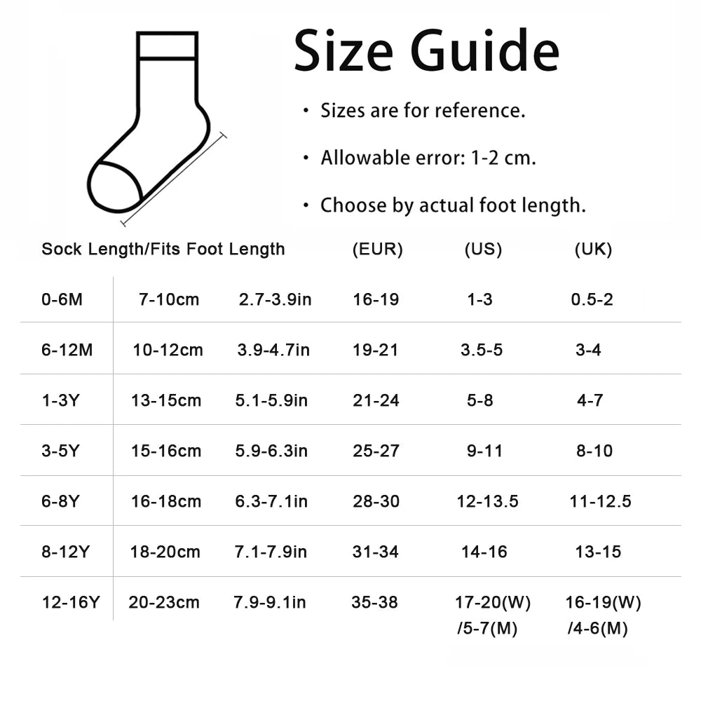 5/10 Pairs Baby Socks Ankle Socks Low Cut Short Socks for Boys and Girls Four Seasons Comfortable Breathable Cute