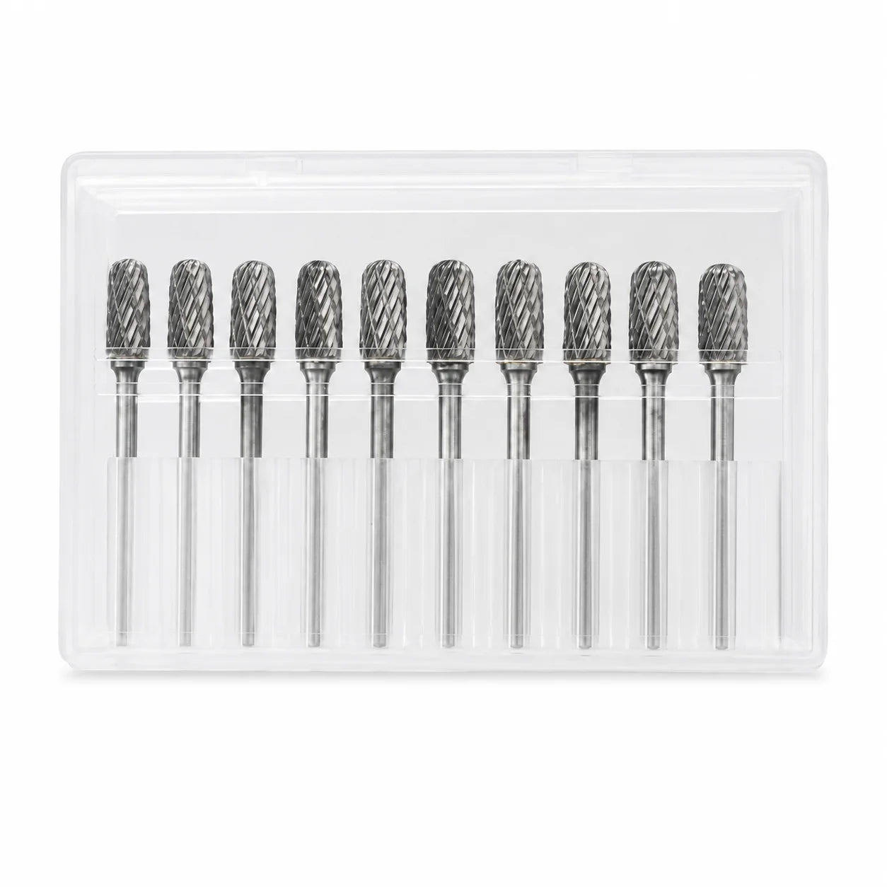 Tungsten Carbide Rotary Burr Grinding Head Ball Nose Cylinder Shank Metal Grinding Tool for Polishing Deburring and Shaping Jobs