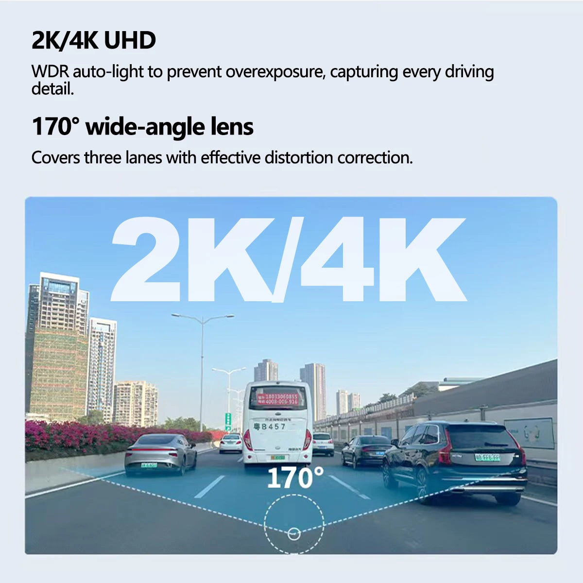 Dashcam for Car Black Box Driving Video Recorders 4K WiFi Mini Front Camera Dash Cam 24H Parking Monitor Car Recording Camera