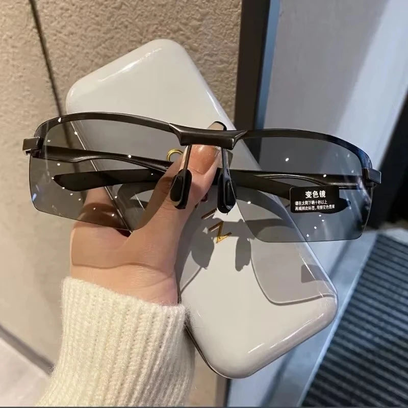 Photochromic Men's Sunglasses Men Driving Polarized Sun Glasses Male Outdoor Sports Cycling Night Vision Eyewear UV400 Goggles