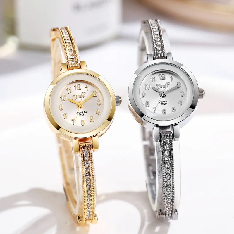 Ladies watch, niche round disc women's high-end appearance fashion quartz watch