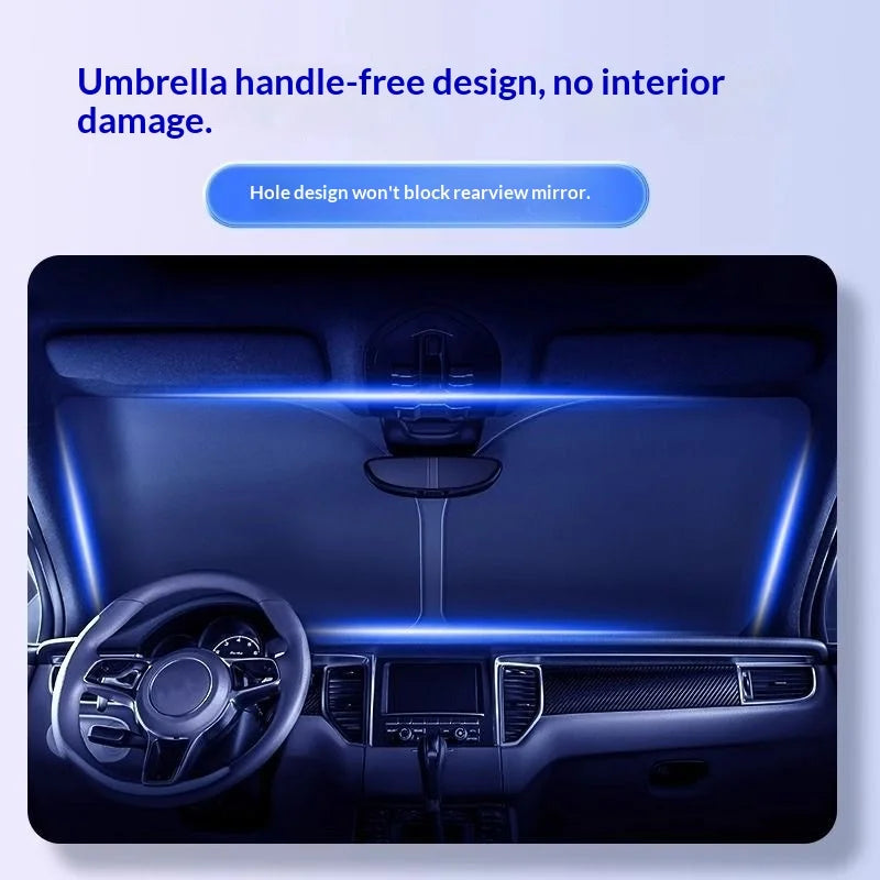 Car Windshield Sun Shade Cover Foldable Front Window Sun Visor Blocks UV Refletive Car Parasol Sunshade Protector Cover