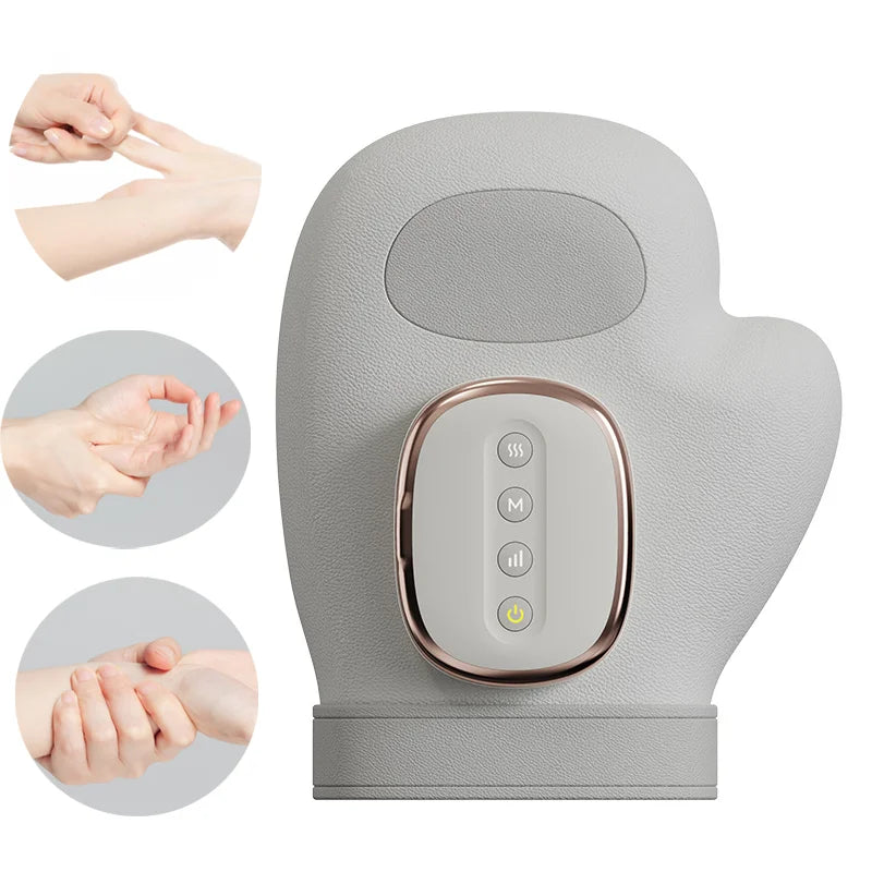 Hand Massager with 3 Mode 5 Air Compression Wrist Palm Fingers Muscle Relaxation Knead Vibration Massage Machine Gift for Friend