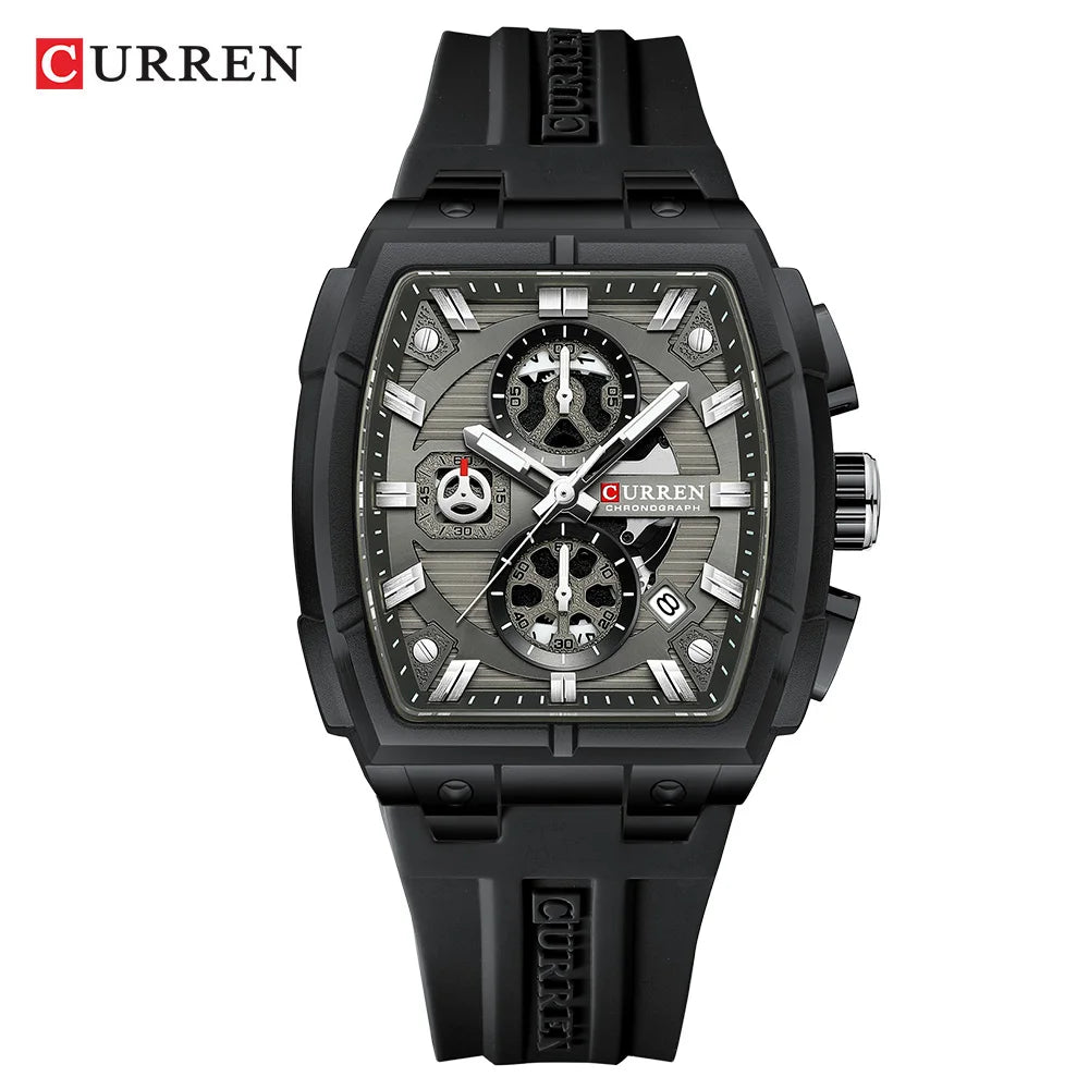 CURREN Men Casual Sport Military Quartz Calendar Wrist Watch for Man Business Leather Waterproof Male Clock Relogio Masculino