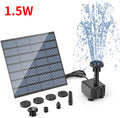 2.5W Split Solar Fountain Pump 6 Nozzles 4ft Water Pipe Outdoor Garden Landscape Decoration