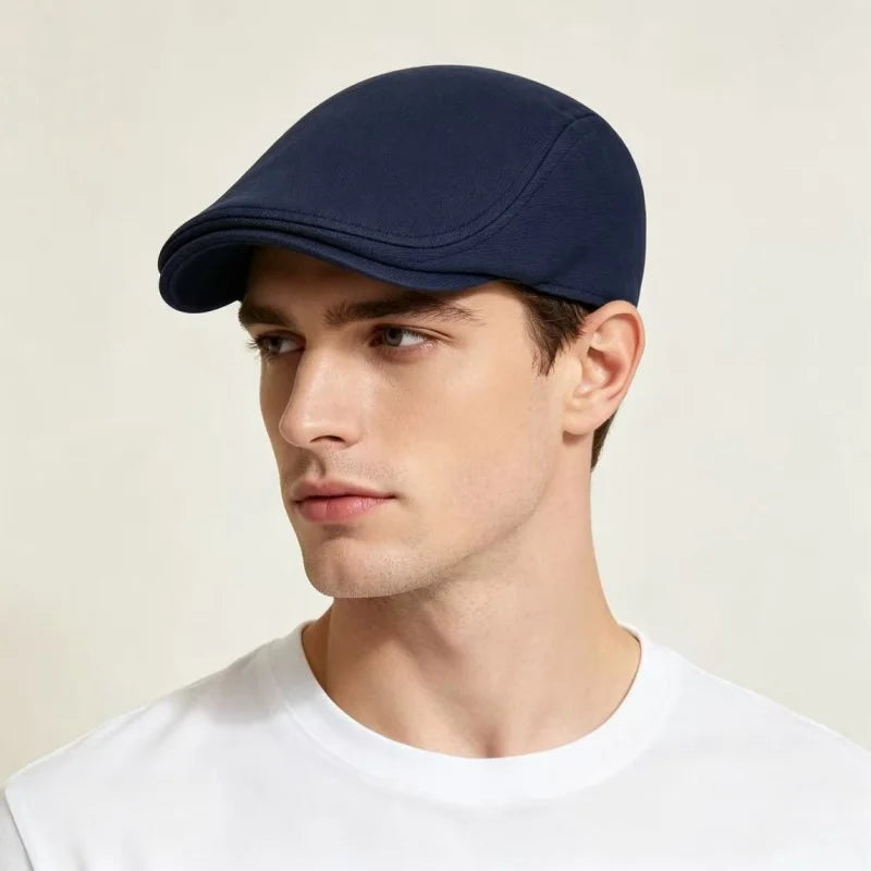 Cotton Newsboy Caps Men Women Hat Soft Casual Beret Solid Unisex Retro Hat Driver Flat Cap The waiter Cap