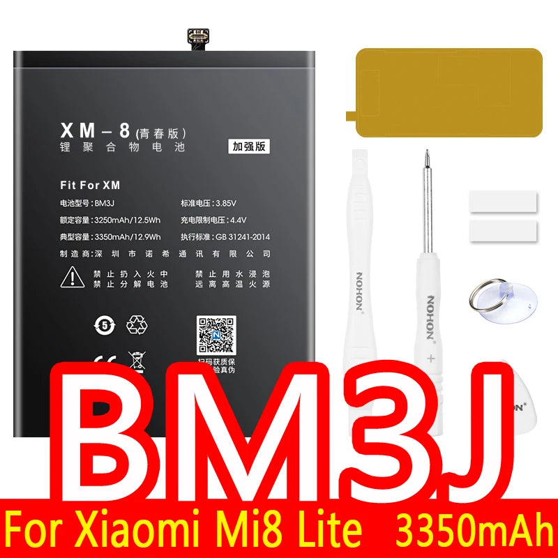 NOHON Battery For Xiaomi Redmi Note 10 Pro 9 9S 8 7 Mi 9 SE 8 Lite 9T Mix 4 Bateria BN57 BN53 BM4Y BM4J BM3L BM4E BM4F BN4A BN55