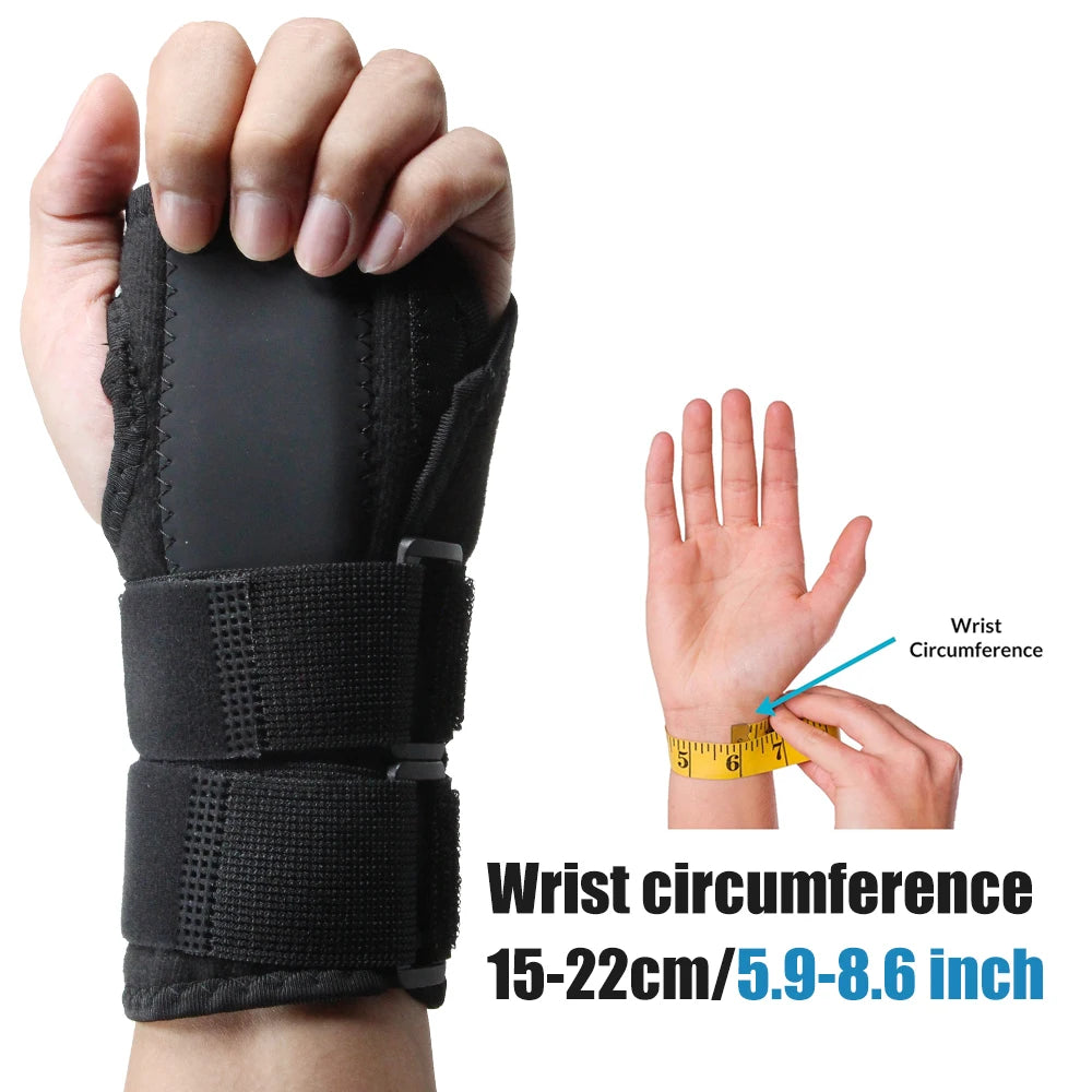 Wrist Brace for Carpal Tunnel, Night Support Adjustable Wrist Splint, Hand Support Relief Pain of Arthritis, Tendonitis, Sprains