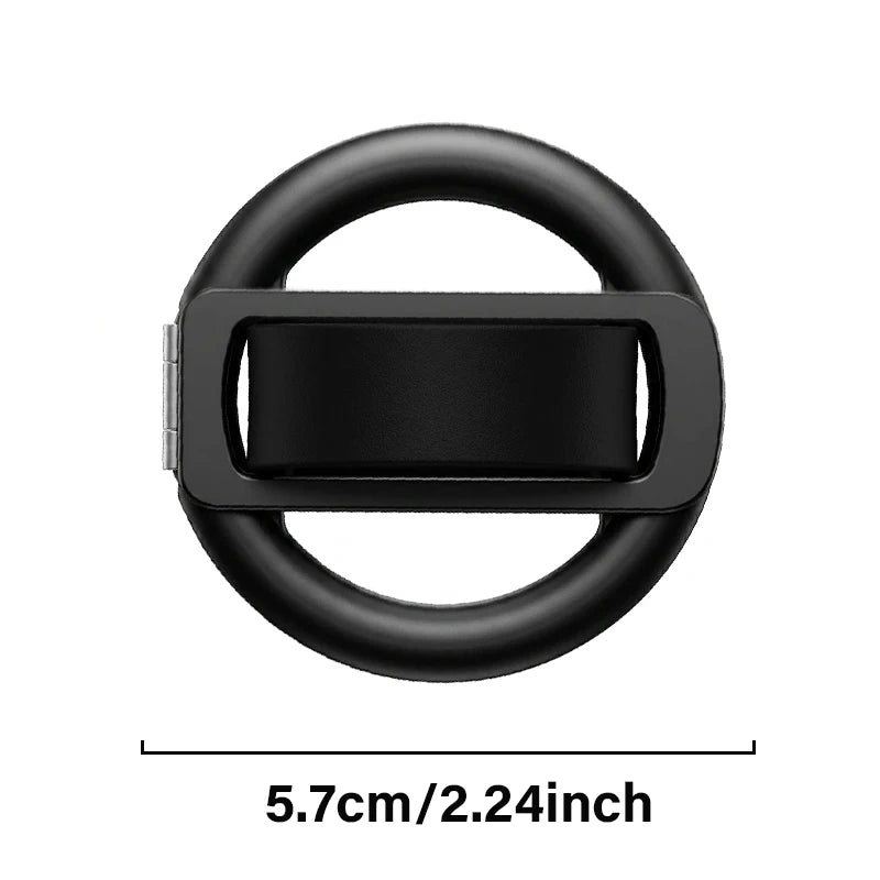 Silicone Magnetic Folding Phone Finger Grip 360° Rotating Universal Phone Ring Holder for MagSafe iPhone 17 Xiaomi Cell Phone