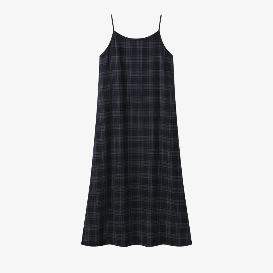 AS AW26 Fashion Plaid slip dress match knit wide-rib cardigan Knit mockneck top woman clothes