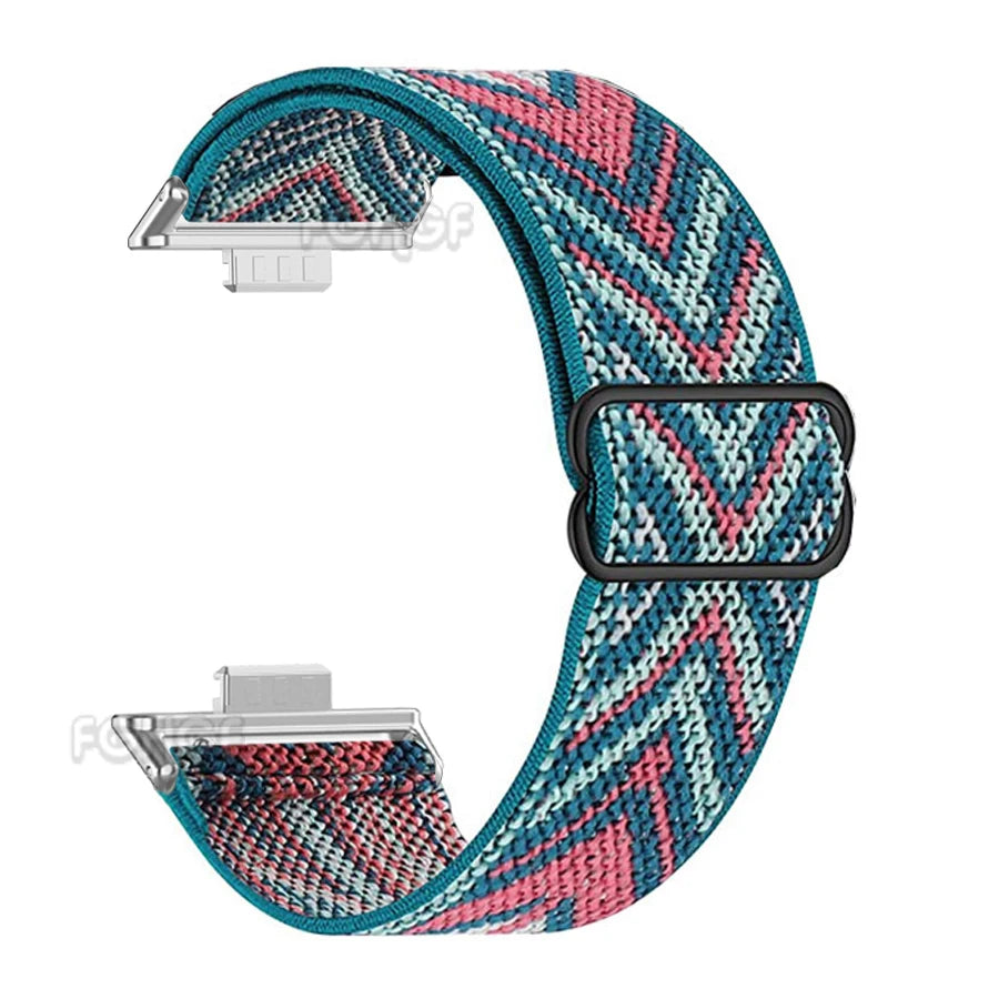 Elastic Nylon Loop Watch Band For Huawei Watch Fit 4 Pro Strap Replacement Wristband For Huawei Fit 3 Bracelet Correa Accessorie
