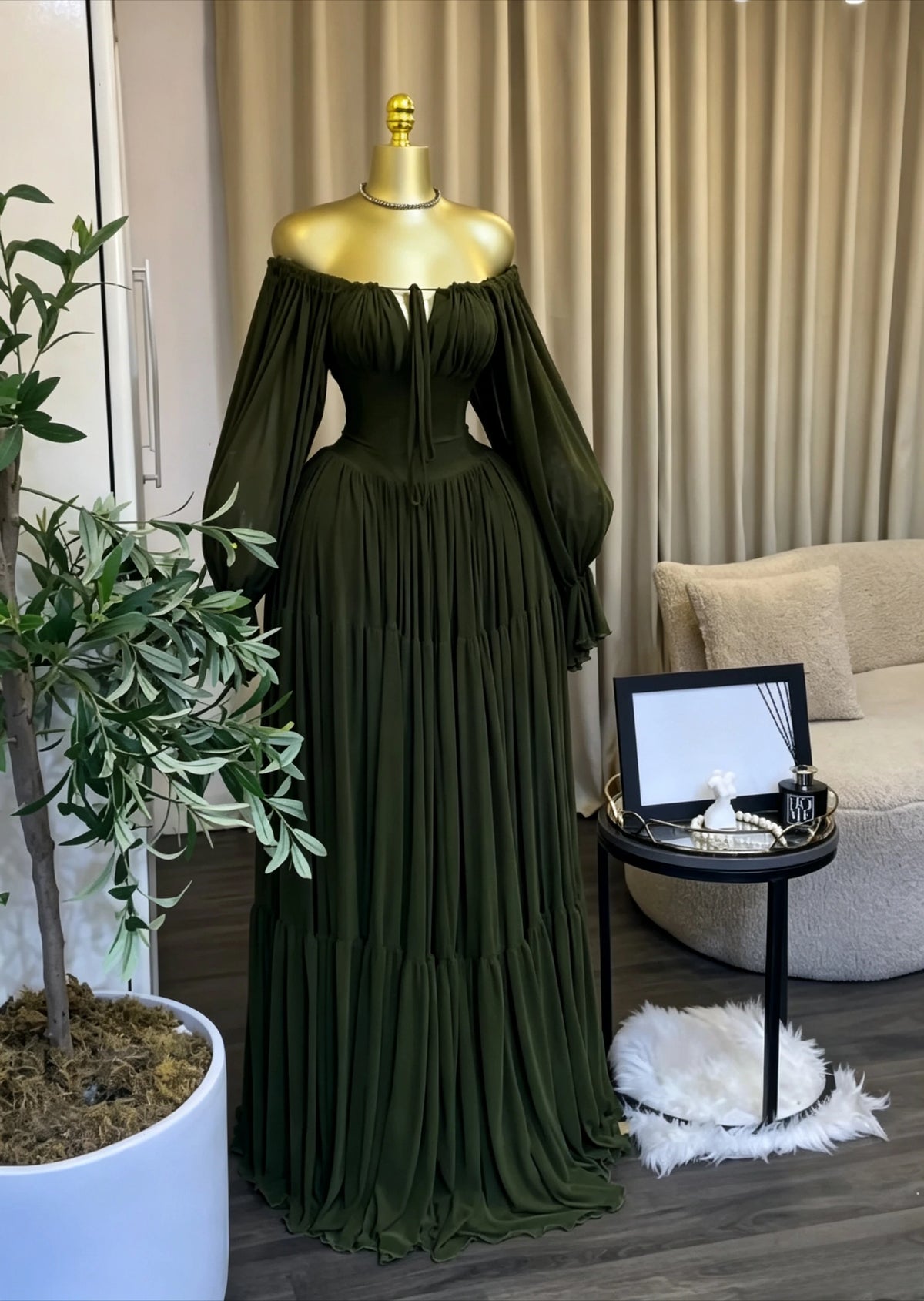 CM.YAYA 2026 Fall Winter Women Long Sleeve Slash Neck Long Maxi Dress Slim Evening Birthday Trendy Sexy Vacation Party Dresses