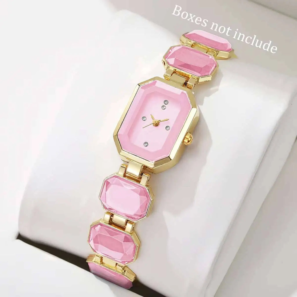 Elegant Women's Watch Fashion Rectangle Dial Ladies Quartz Wrist Watches Girls Clock Reloj Hombre（Without Box）