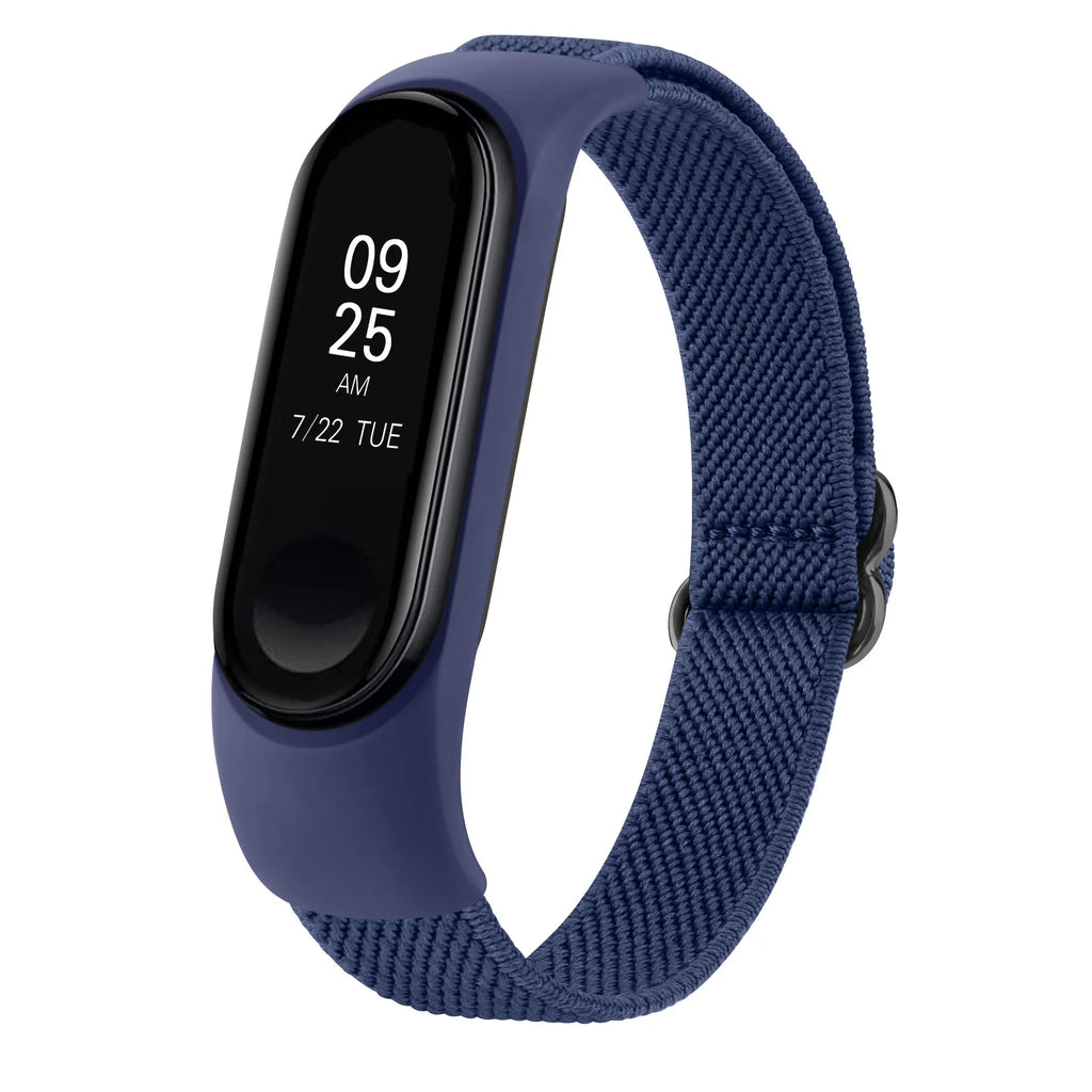 Elastic Nylon Strap For Xiaomi Mi Band 6 5 4 3 Band Adjustable Wristband Watchband For Xiaomi Mi Band 7 4 5 6 Strap Replacement