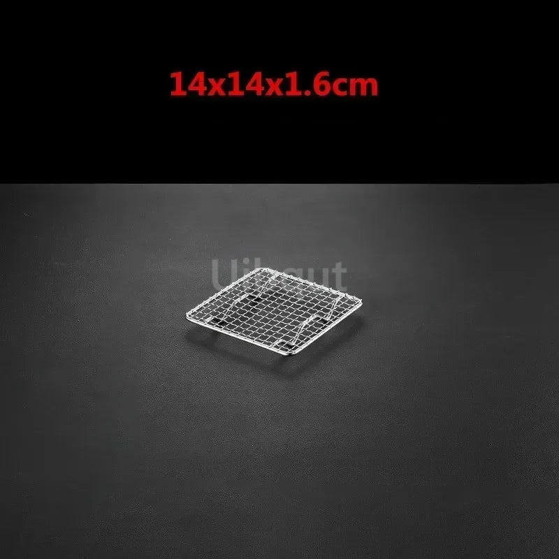 square bbq net rack meshes stainless steel 304 BBQ grill Mesh Rectangular Baking rack with Foot leg Drainage Cake Drying Frame