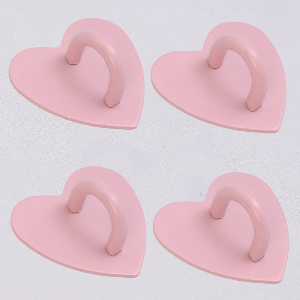 Kawaii Adhesive Metal Heart Phone HYun Holder Mobile Phone Case Finger Ring Stand Hooks Buckle Charms Clasp Accessories String