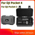 ForDJI Pocket 4 Waterproof Hard Case for DJI Osmo Pocket 3 Camera Accessories Travel Box Portable Carrying Case Black Suitcase
