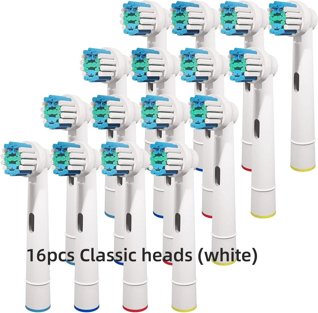 16/20PCS Brush Head nozzles for Oral B Electric Toothbrush Replacement Head Refill Sensitive Floss Cross Action (Not for iO)