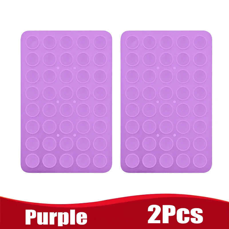 Double Side Silicone Suction Pad for Mobile Phone Fixture Suction Cup Adhesive Silicone Rubber Sucker Pad for Fixed Pad