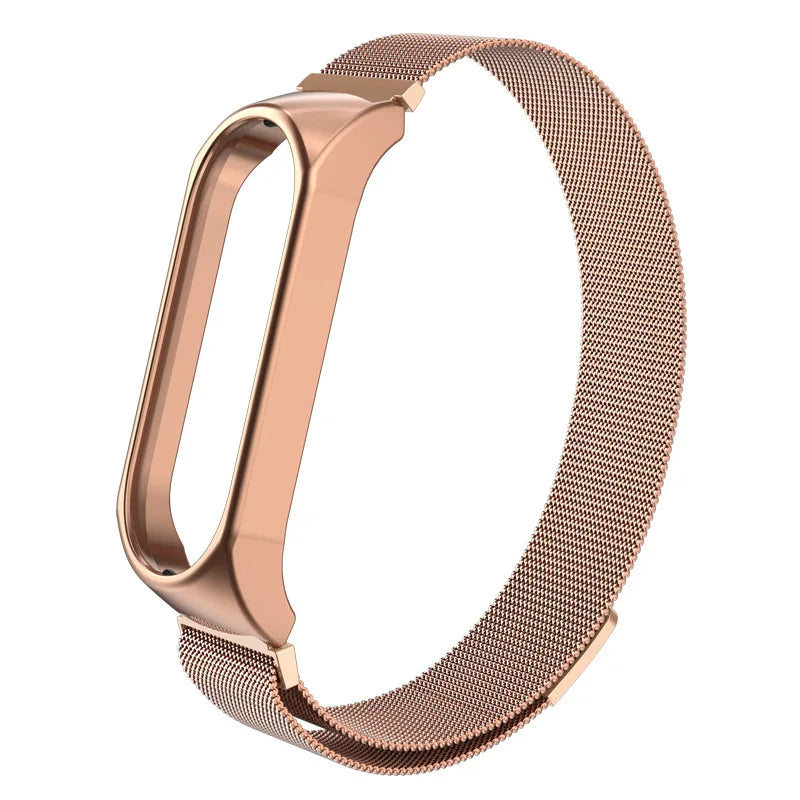 Strap for Xiaomi Mi Band 6 5 4 3 Metal Milanese Bracelet On Mi Band 4 Luxury Stainless Steel Wristband for Miband 5 6 Strap