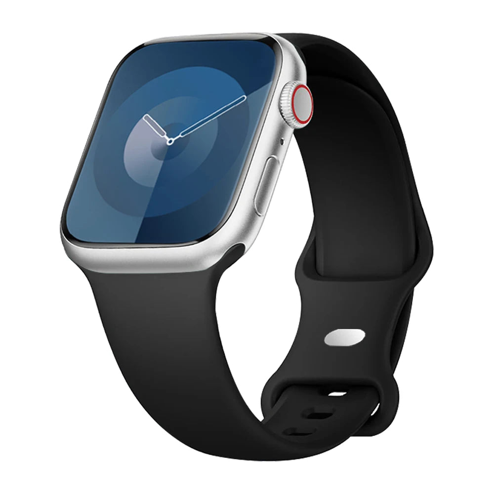 Strap for apple watch band 40mm 44mm 45mm 49mm 41mm 46mm 42mm silicone correas bracelet iwatch series 3 5 6 7 8 9 ultra 2 se 10