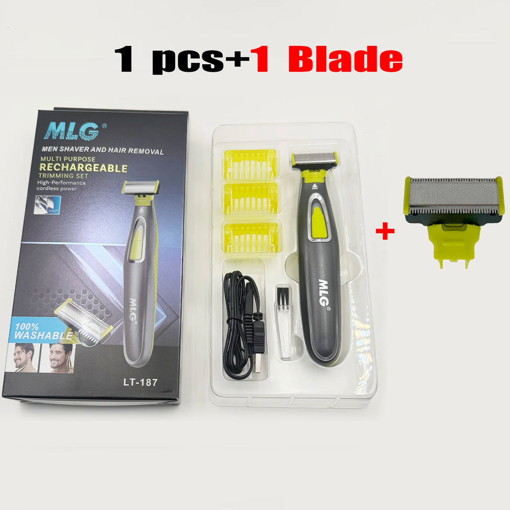 KVIFO MLG Electric Shaver For Men and Women Portable Full Body Trimmer USB T Shaped Blade Razor For Beard Armpit For Washable