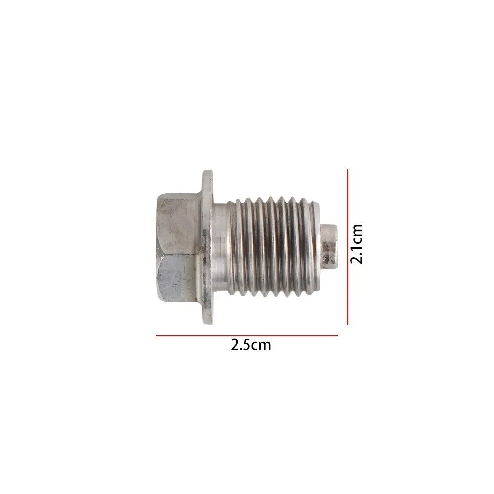 New Stainless Steel Magnetic Oil Drain Plug M12x1.25 M14x1.5 M16x1.5 M18x1.5 Oil Drain Sump Nut Auto Parts Silver OS-1003-M12