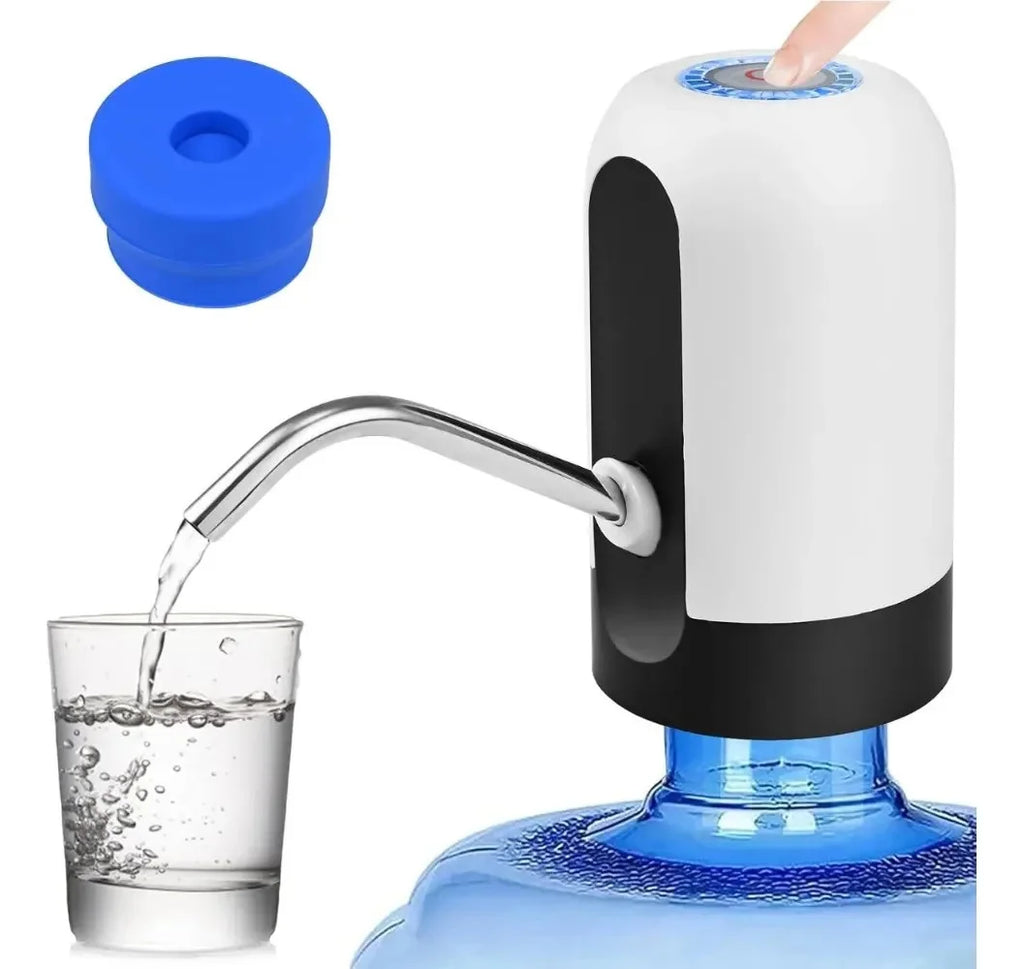 1pcWhite/Black Water Bottle Pump USB Charging Auto Switch Drinking Dispenser Charging One Click Auto Switch Drink Pump Dispenser