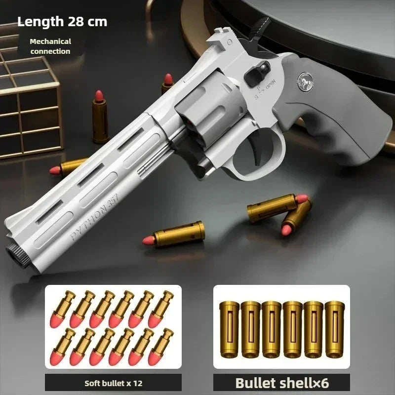 Continuous Firing Soft Dart Bullet Toy Gun ZP5 357 Revolver Launcher Pistol CS Outdoor Battle Game for Kids Adults Play