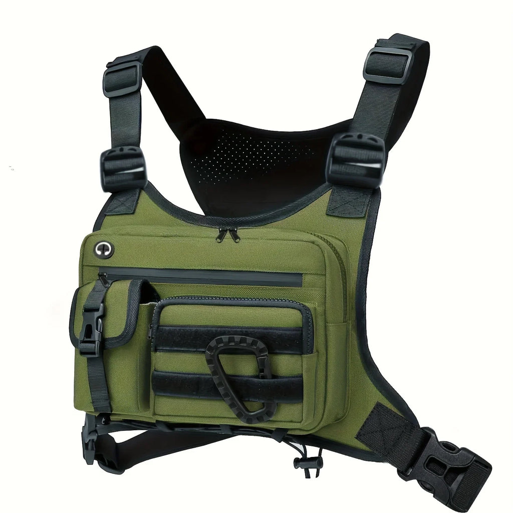 Chest Bags Outdoor Chest Bag For Men and Women, Tactical Vest For Running, Cycling, EDC Chest Pack Rig For Sports and Workouts