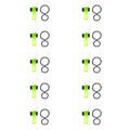 JOOYOO 10pcs/lot Fishing Rod Pole Hook Keeper - Securely Silicone Ring Iso Hold Bait Lures and Jigs for Safe and Easy Fishing