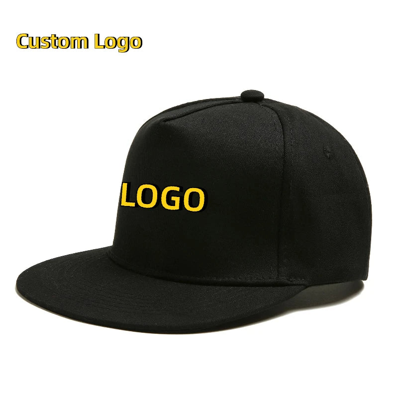 Custom 5-Piece Hip Hop Flat Brim Baseball Cap Set Printed Logo Snapback Hats for Men Women Travel Friendly Wholesale Gorros