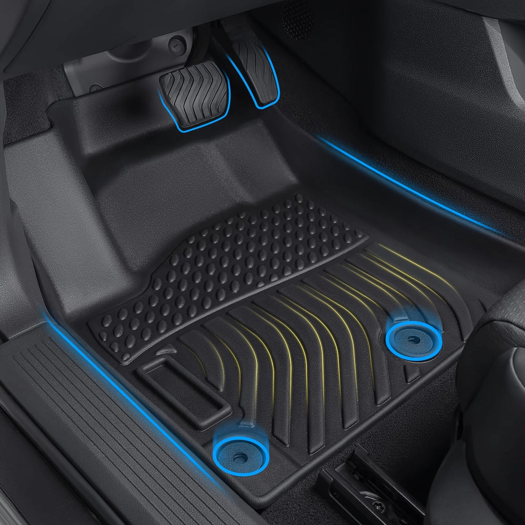 Orealauto Car Floor Mats Replacement For Honda CR-V 2012-2016 5seats Durable Odorless Front Rear Heavy Duty Carpeted Storage All Weather Anti-Slip Liners