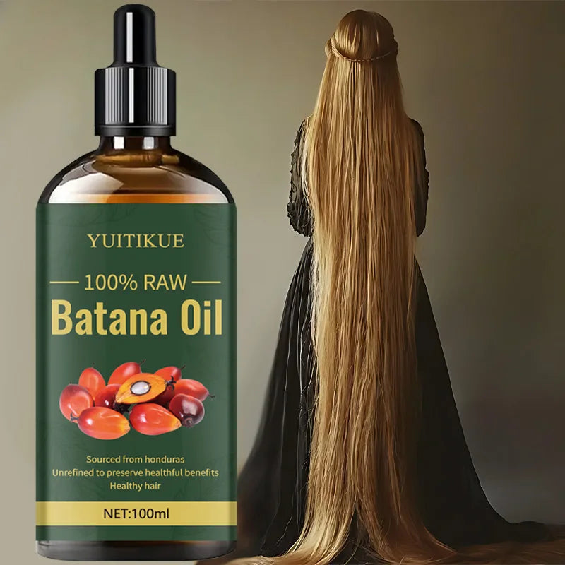 YUITIKUE 100ml Batana Hair Oil is suitable for moisturizing hair, smoothing dry and coarse hair, adding shine and smoothing hair