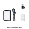 LED Photography Video Light Panel Lighting Photo Studio Lamp Kit with 8/12 Inch Adjustable Brightness,for YouTube Live Streaming