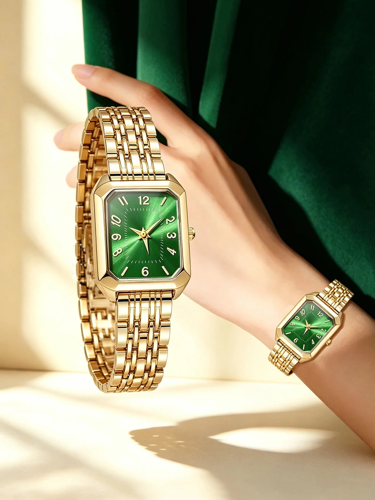 Ladies Quartz Watch Set with Embedded Jewelry Birthday Gift Not Including Box Elegant Timepiece And Accessory Combo