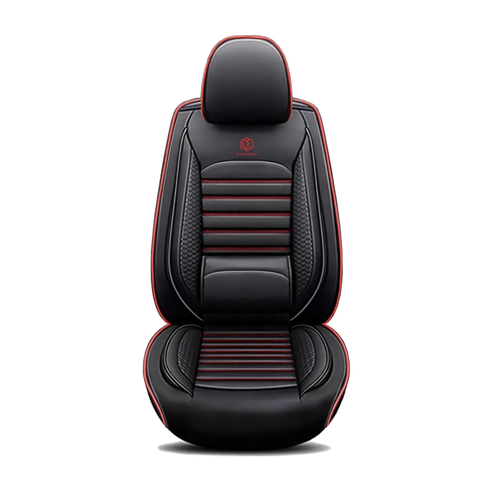 Universal Leather Car Seat Covers for SUVs  Sedans Trucks Breathable Elegant Easy-Clean Comfortable Fit Airbag Port Waterproof