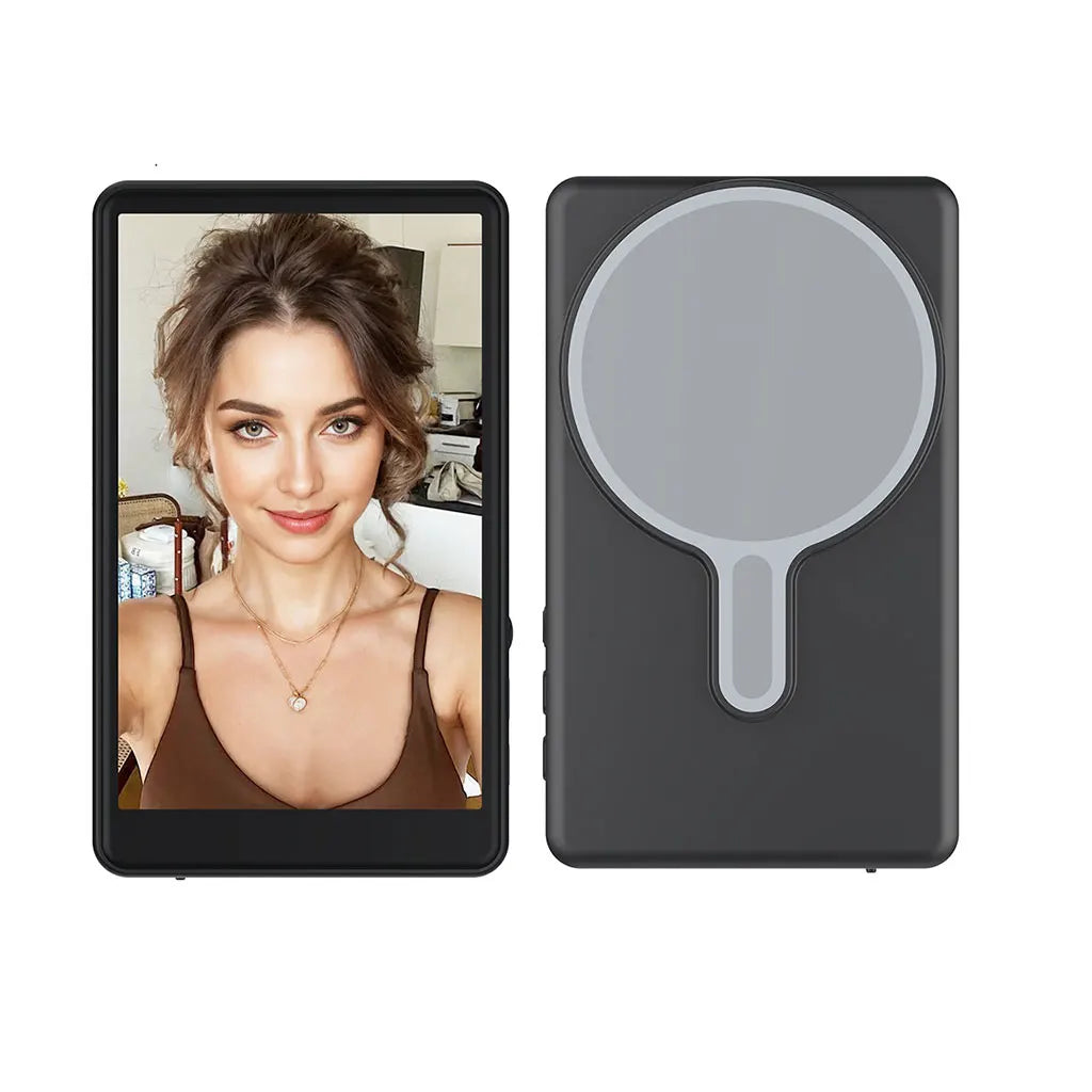 Magnetic Phone Monitor - Real-Time Selfie/Rear Cam - 4K Streaming Assistant - Wide Angle - Fits Most Phones