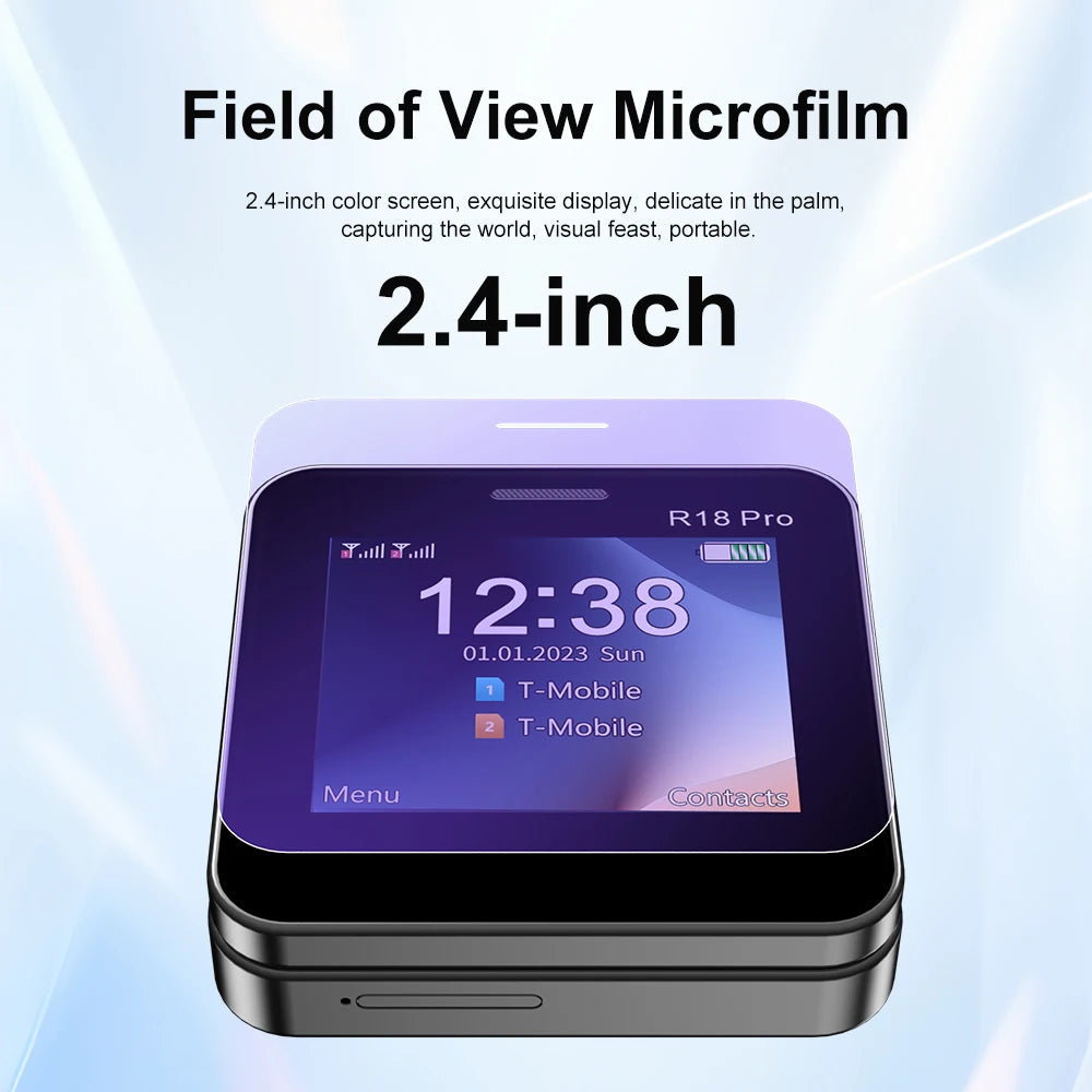 SERVO R18 PRO Rotating Screen Mobile Phone 2 SIM Standby Magic Voice Speed Dial Blacklist 2G GSM 2.4" Screen Side Sliding Phones