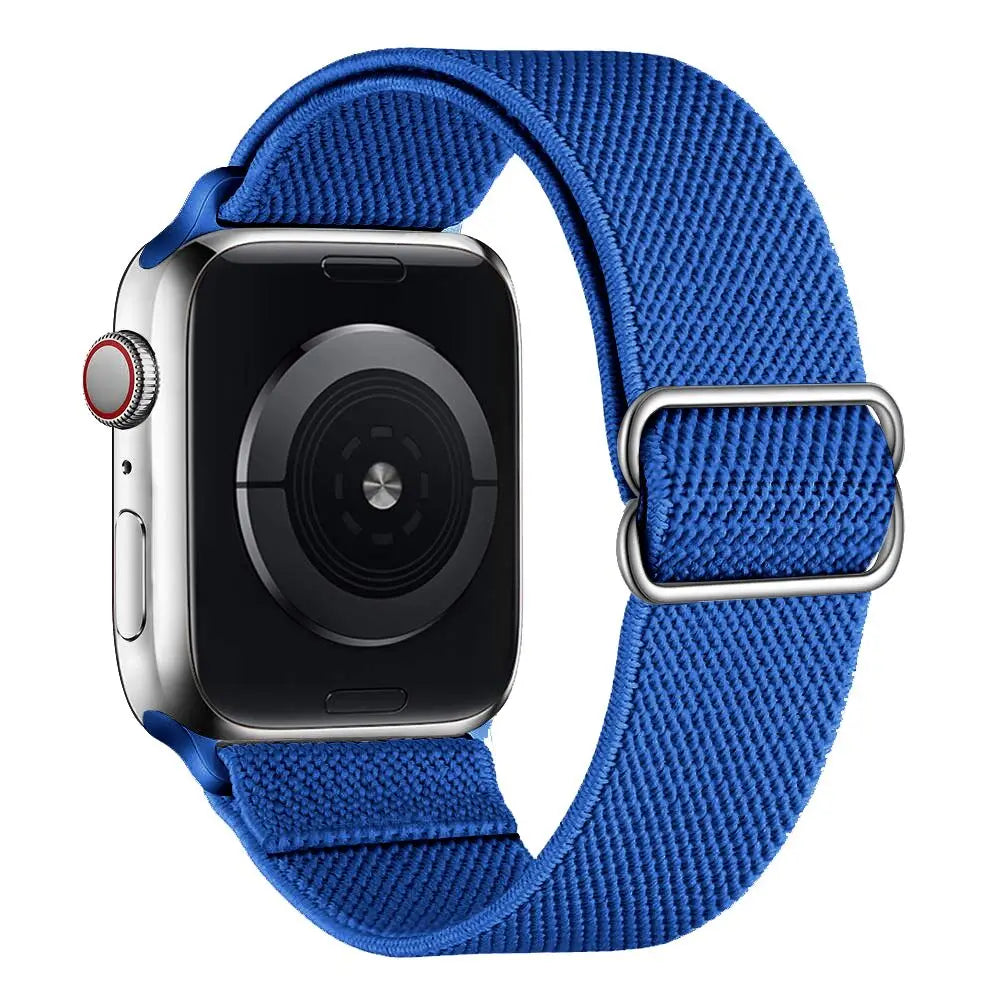 Scrunchie Strap for Apple Watch Band 45mm 44mm 40mm 41mm Adjustable Nylon Bracelet iWatch Series Ultra 3 4 5 SE 6 7 8 9 10 11