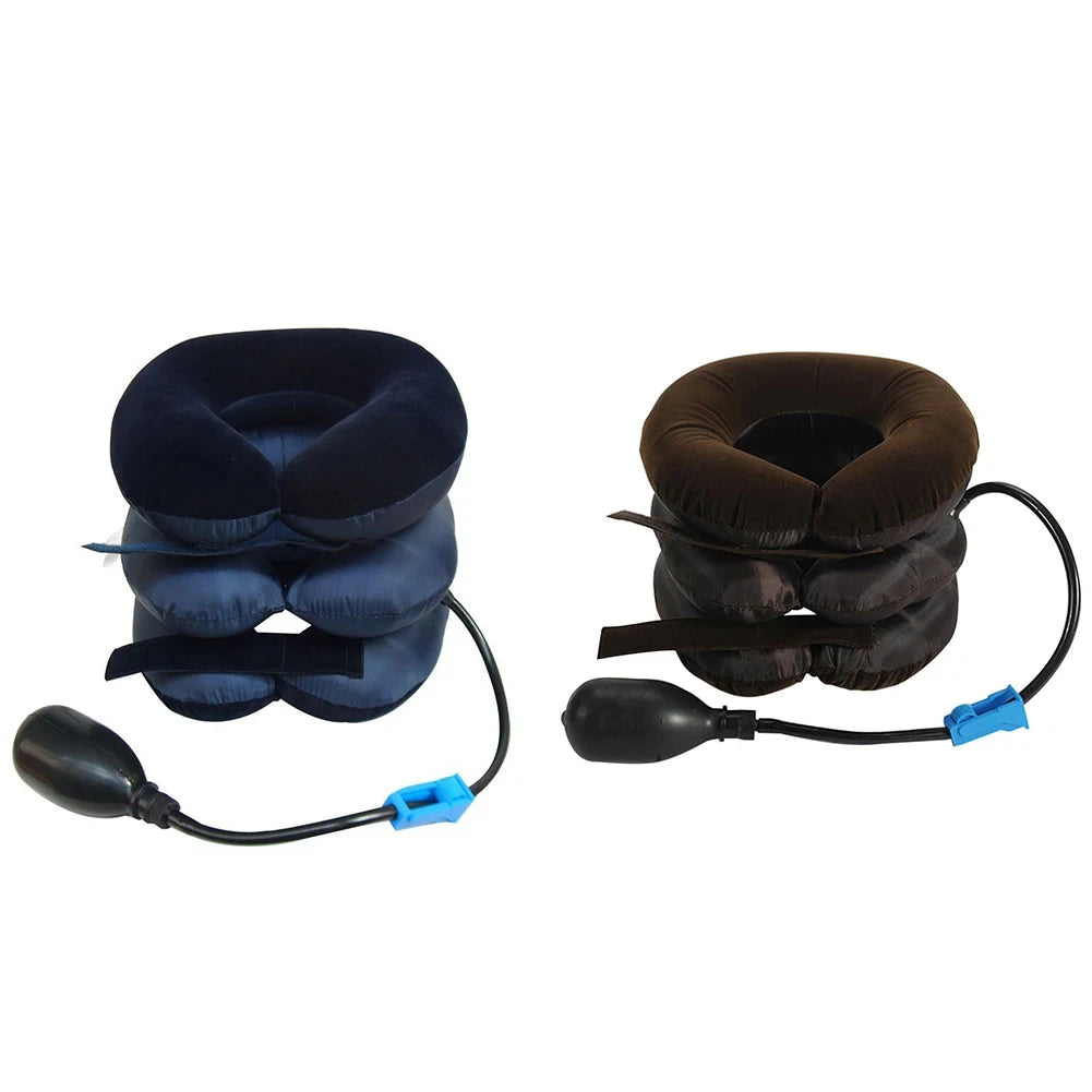 Inflatable Neck Stretcher Cervical Traction Device – Neck Brace Support for Home & Office Use