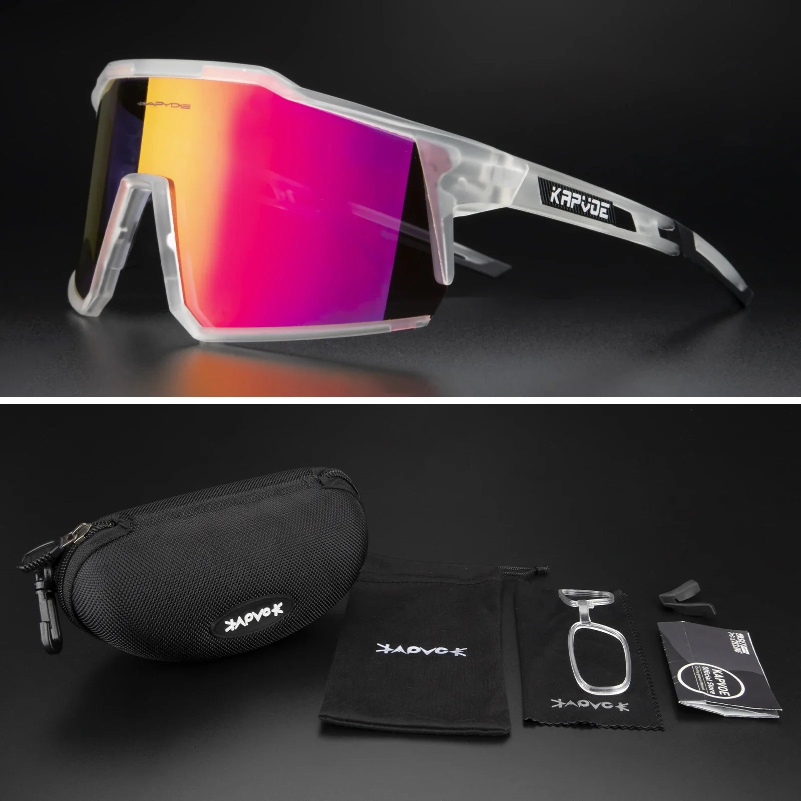 Winter Outdoor Snow Sunglasses UV400 Fishing Ski Goggles Men Mask Goggles Women Anti-Fog Snowboard Glasses 1lens