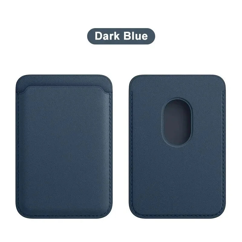 Blocking Magnetic Card Wallet Holder Leather Pocket Card Sleeve For iPhone 15/16/17Pro Max Magnet Anti-Theft Credit ID Card Case