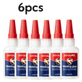 6 Pack 50g LOOLIFL Oily Welding Super Glue Fast Curing Waterproof Flexible Repair Glue for Bike Motorcycle Tire Archery Carbon Arrow Metal Plastic Leather Crafts