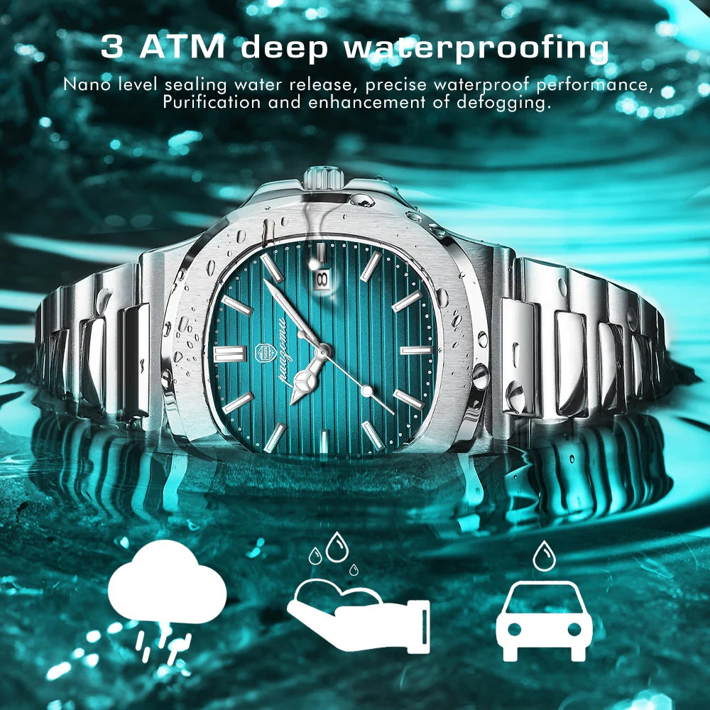 2026 New Men Watch Quartz Waterproof Male Clock Business Watch Mens Watches Top Brand Luxury Watch Men Chronograph reloj hombre